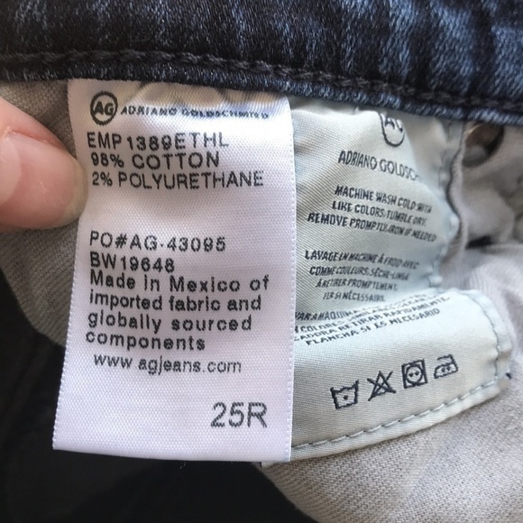 ag Adriano Goldschmied Leggings Ankle Jeans distressed size 25R - Picture 12 of 12